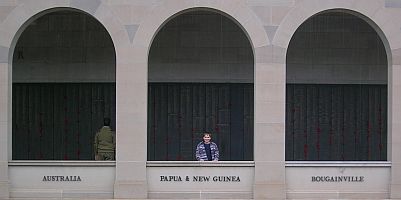 The names of those serving in Australia, Papua & New Guinea, & Bougainville at the Australian War Memorial
