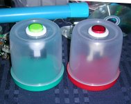 Arcade button containers