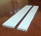 Antenna foam cut into two pieces