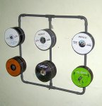PVC water pipe CD/DVD holder