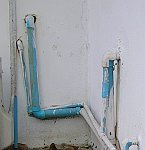 Thai blue PVC water pipe