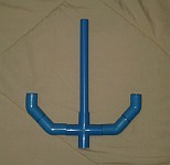 Thai blue PVC connectors for the trident head