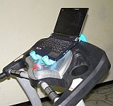 PVC water pipe netbook treadmill stand