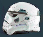 Original concept for the side view of the new helmet