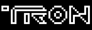 Pixel layout artwork for the POV TRON: Legacy logo