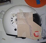 Cardboard cheek guard template