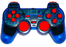 Dualshock joystick with highlit buttons