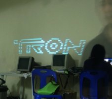 Handheld POV TRON: Legacy logo